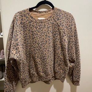 NWT leopard print Abercrombie pull over